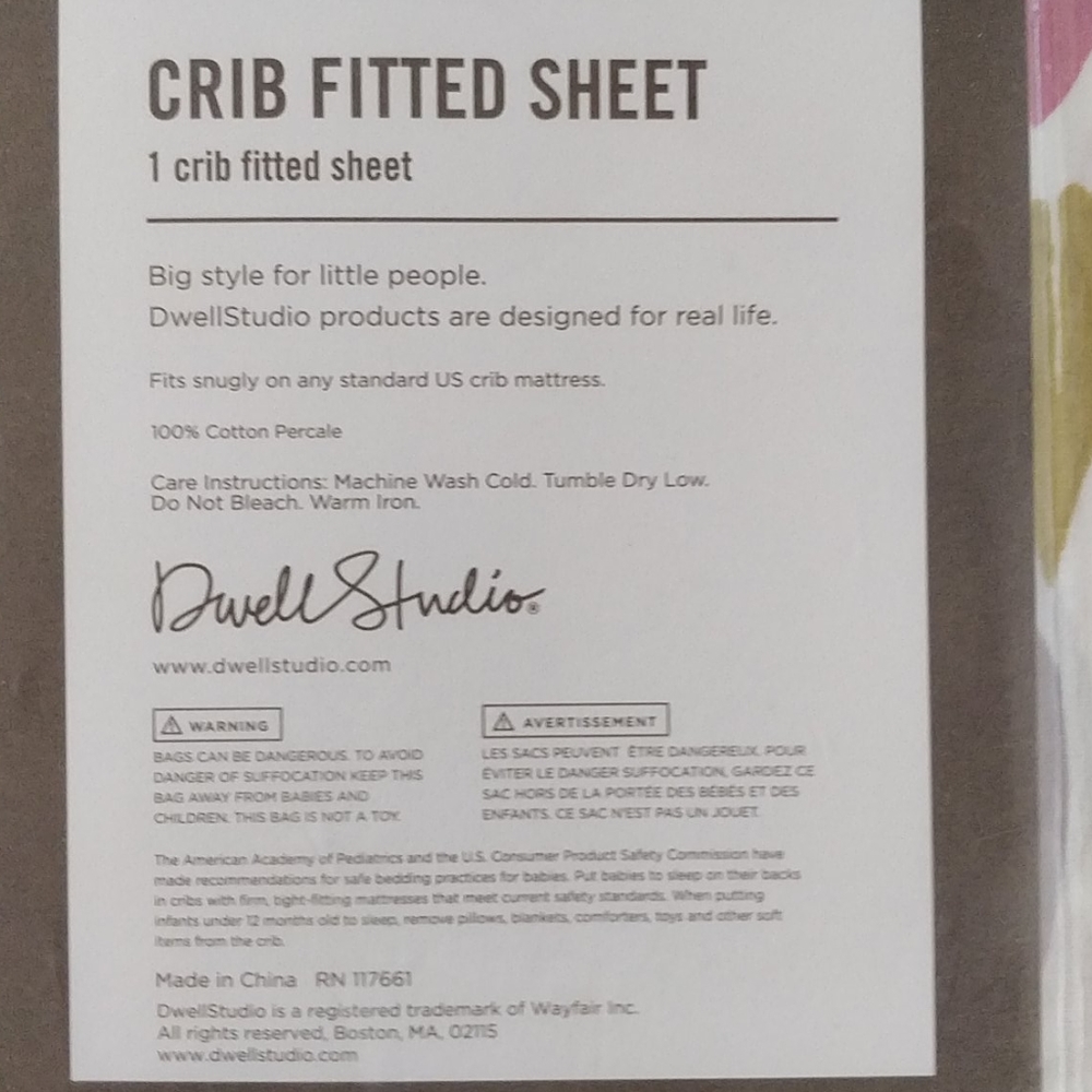 Dwell Studio crib fitted sheet